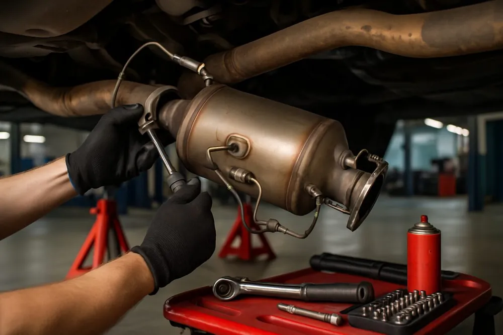 Demontare și montare filtru DPF în service